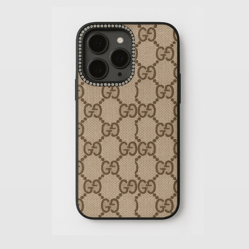 Strassed leather Case