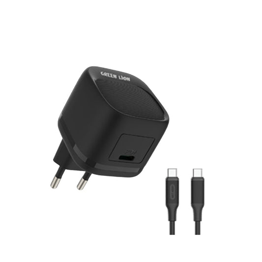 Green Lion PD 20W USB-C EU Wall Charger With USB-C To USB-C Cable