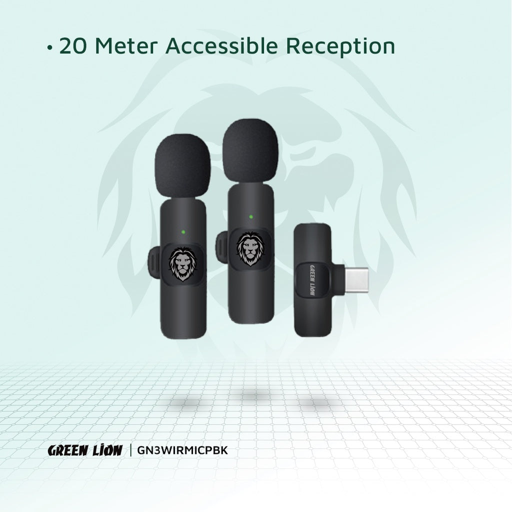 Green Lion 3 In 1 Wireless Microphone