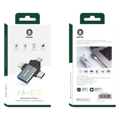 Green Lion 3 in 1 OTG (Lightning / Micro / Type-C)