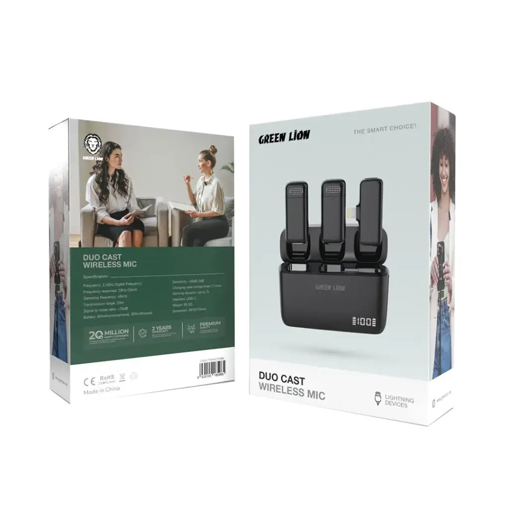 Green Lion Duo Cast Wireless Mic Lightening