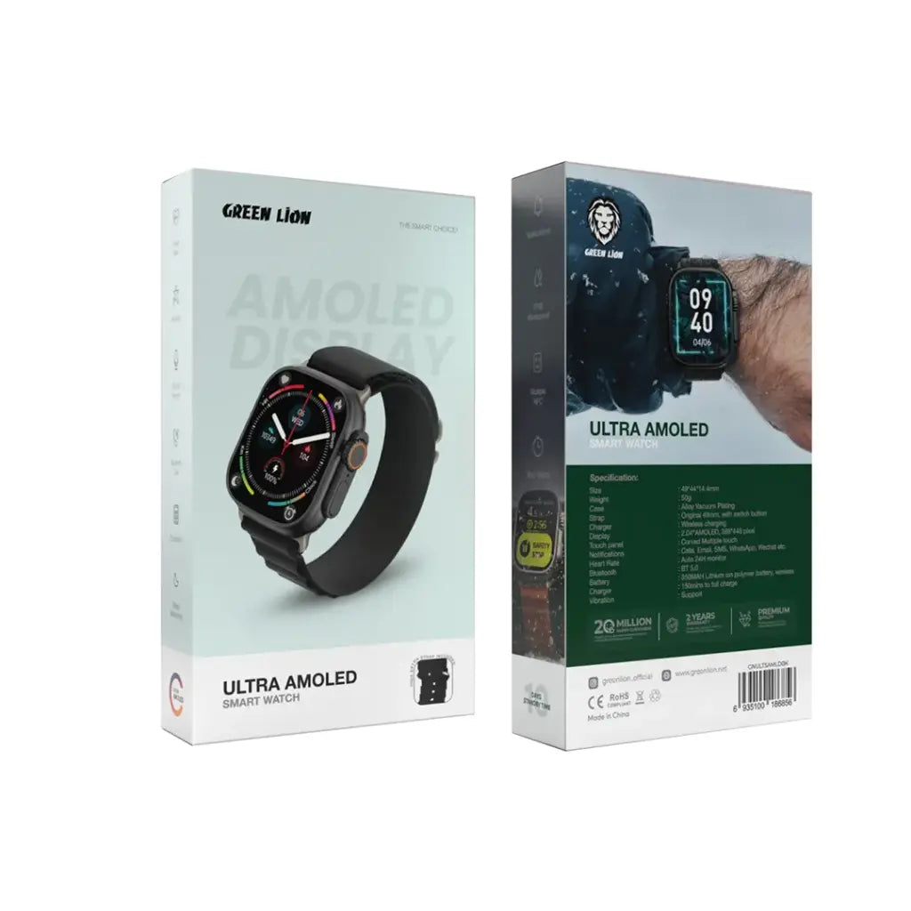 Green Lion Ultra Amoled Smart Watch